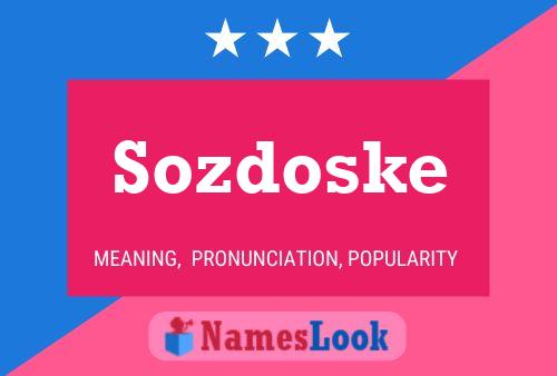 Постер имени Sozdoske