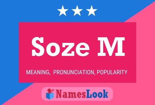 Постер имени Soze M