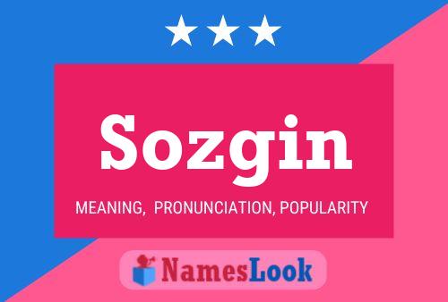 Постер имени Sozgin