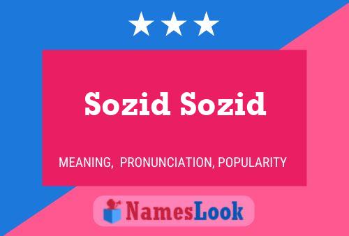 Постер имени Sozid Sozid