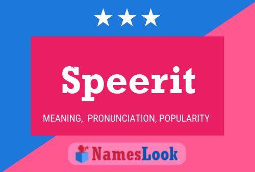 Постер имени Speerit