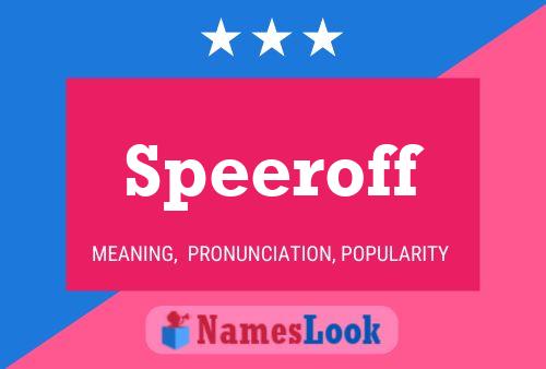 Постер имени Speeroff