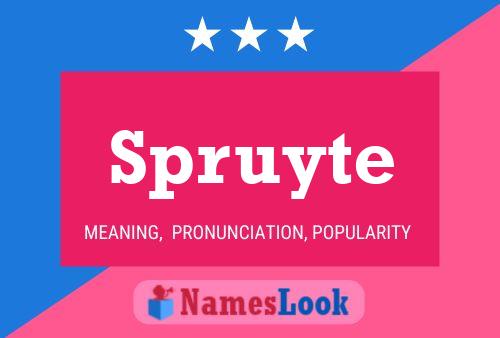 Постер имени Spruyte