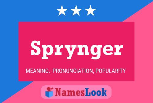 Постер имени Sprynger