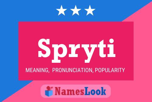 Постер имени Spryti