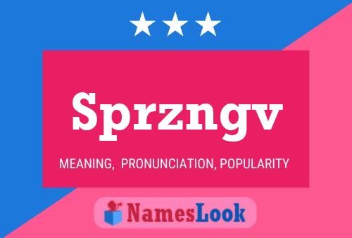 Постер имени Sprzngv