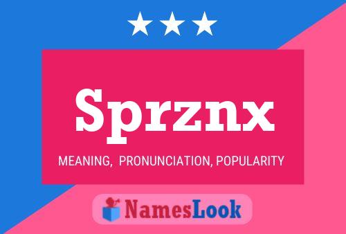 Постер имени Sprznx