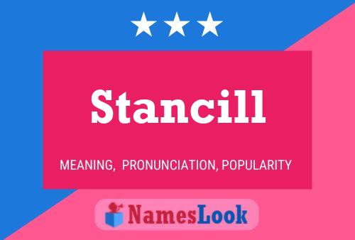 Постер имени Stancill