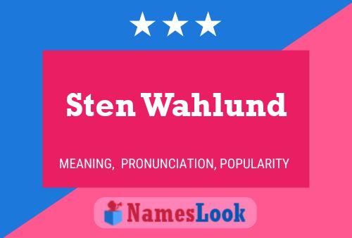 Постер имени Sten Wahlund