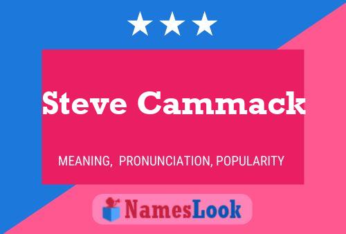 Постер имени Steve Cammack