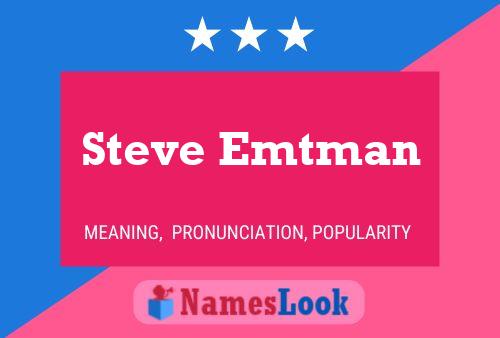 Постер имени Steve Emtman