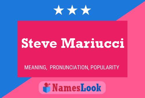 Постер имени Steve Mariucci