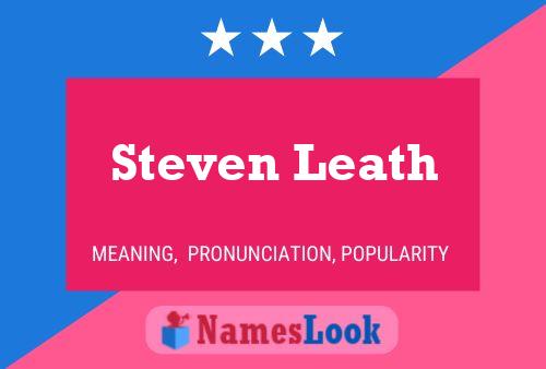 Постер имени Steven Leath