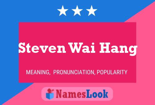 Постер имени Steven Wai Hang