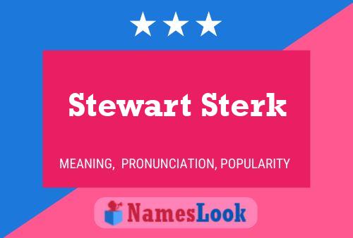 Постер имени Stewart Sterk