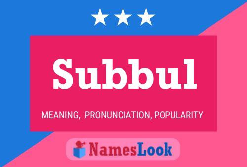 Постер имени Subbul