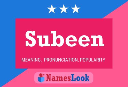 Постер имени Subeen