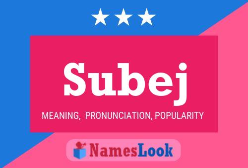 Постер имени Subej