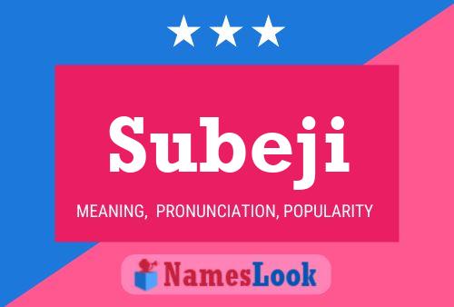 Постер имени Subeji