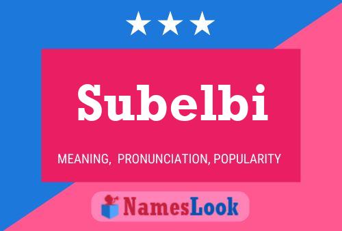 Постер имени Subelbi