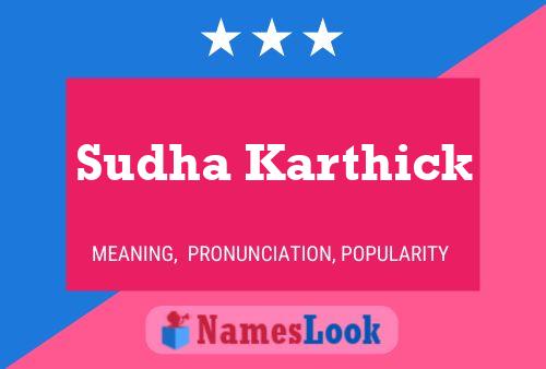 Постер имени Sudha Karthick