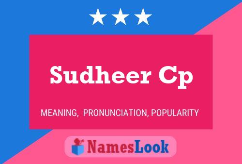 Постер имени Sudheer Cp