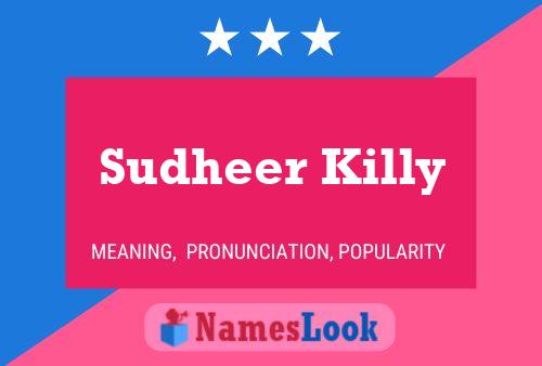 Постер имени Sudheer Killy