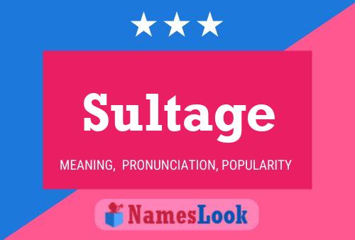 Постер имени Sultage