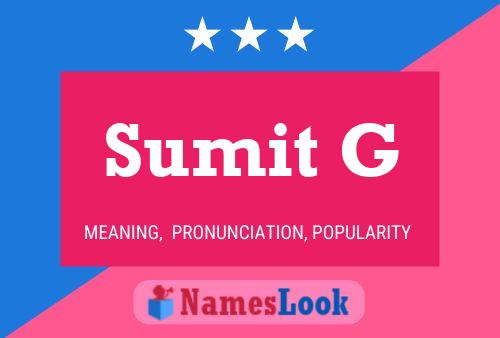 Постер имени Sumit G