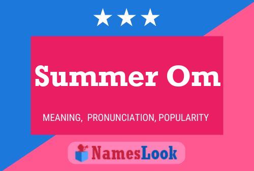 Постер имени Summer Om