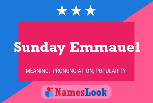 Постер имени Sunday Emmauel