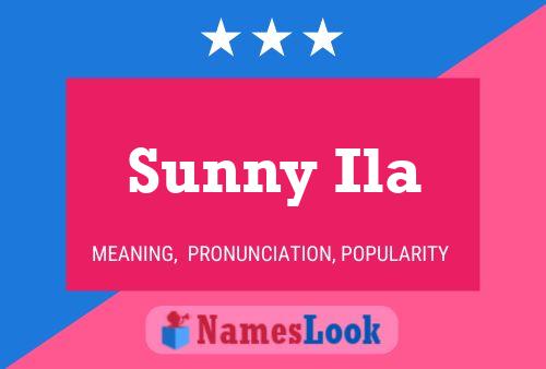 Постер имени Sunny Ila