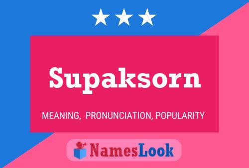 Постер имени Supaksorn