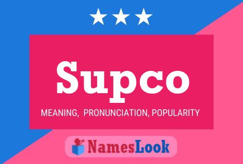 Постер имени Supco