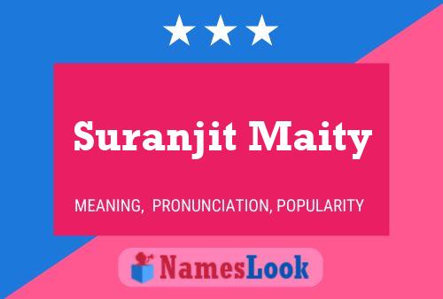 Постер имени Suranjit Maity