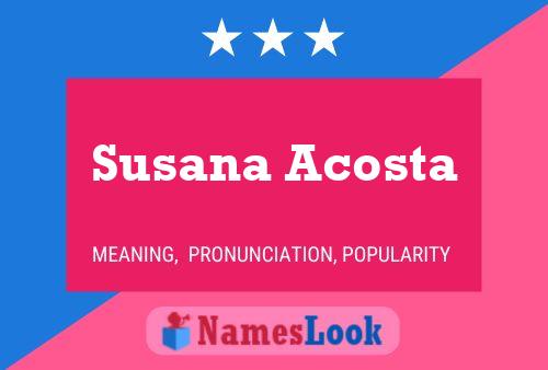 Постер имени Susana Acosta