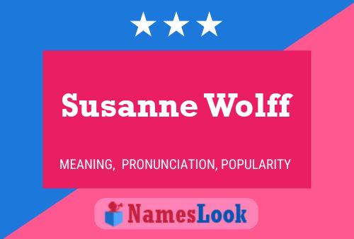 Постер имени Susanne Wolff