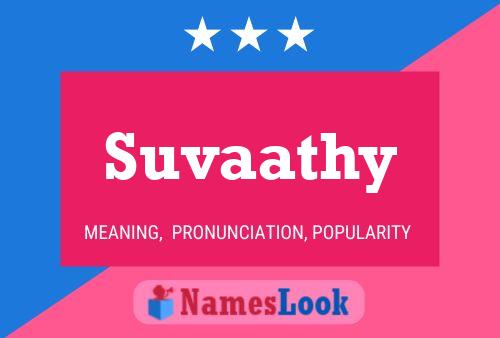 Постер имени Suvaathy