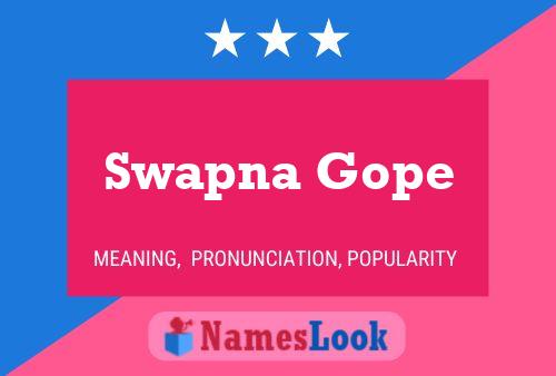 Постер имени Swapna Gope