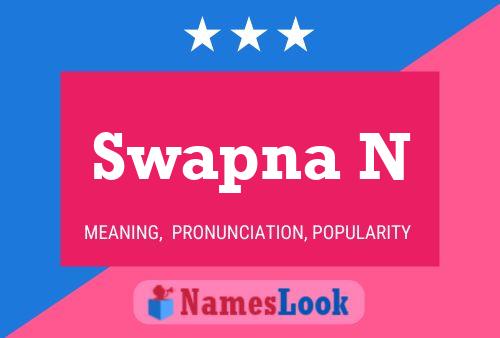 Постер имени Swapna N