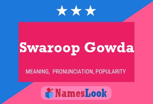 Постер имени Swaroop Gowda