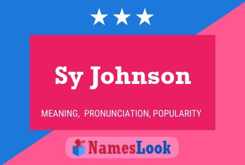 Постер имени Sy Johnson