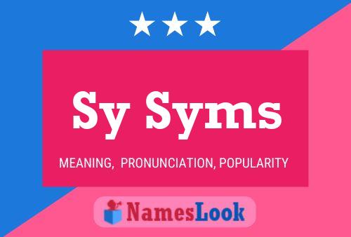 Постер имени Sy Syms