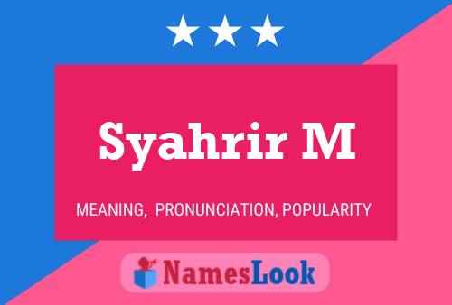 Постер имени Syahrir M