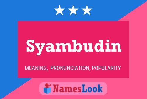 Постер имени Syambudin