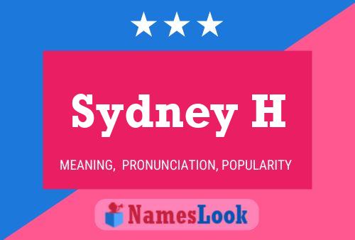 Постер имени Sydney H