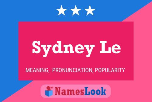 Постер имени Sydney Le