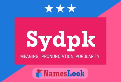 Постер имени Sydpk