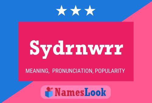 Постер имени Sydrnwrr