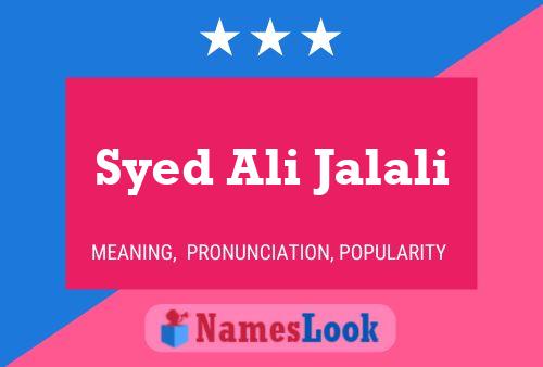 Постер имени Syed Ali Jalali